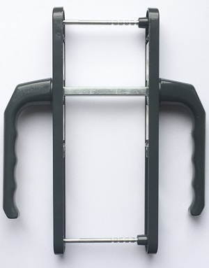 Дверная ручка для ПВХ дверей с пружиной 28/85 мм. антрацит-грей